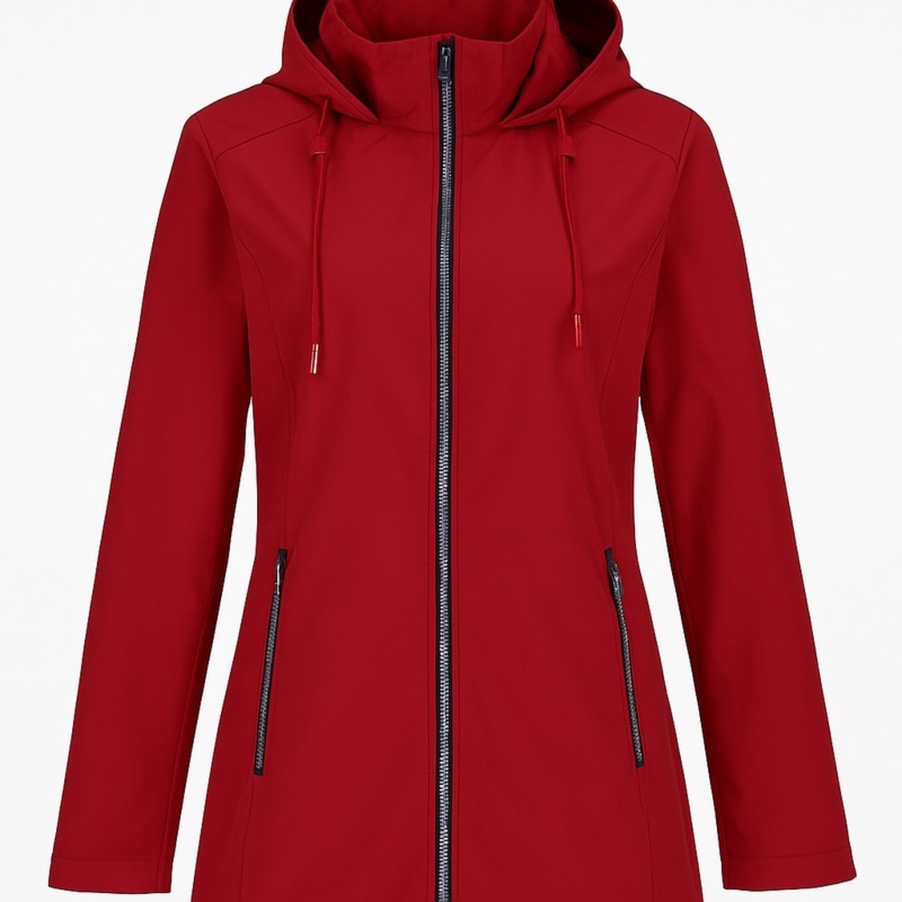 Tommy Hilfiger Women’s Red Lightweight Windbreaker Jacket / Coat
